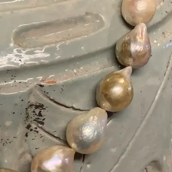 Honora Ming Baroque Pearl Necklace and Bracelet Set Sterling Silver Stunning